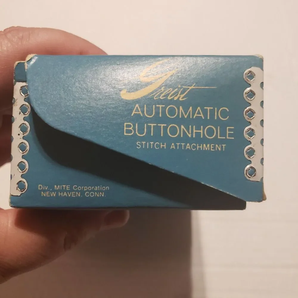 Greist Automatic Buttonholer‎ Style #1 Made in USA Sewing Accessory